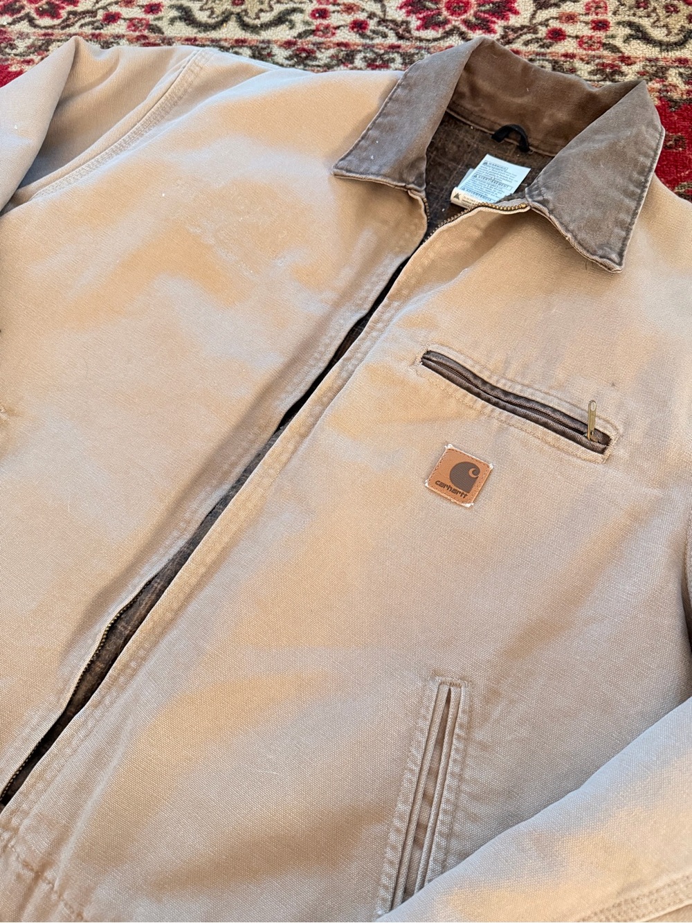 Carhartt Detroit J97 SDL Sandstone Work Jacket - Saddle Color - Picture 4 of 11
